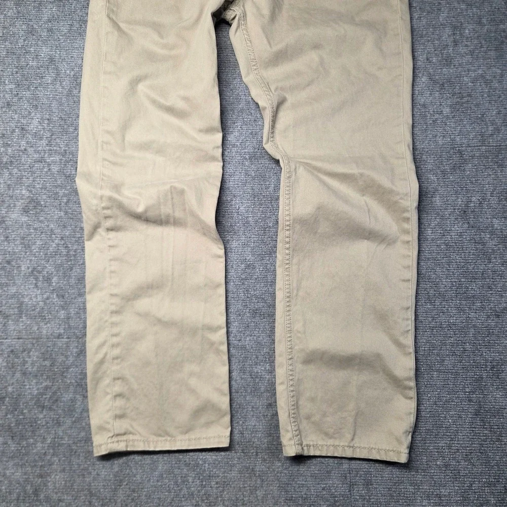 Levis 514 Mens 32x29 Straight Fit Khaki Tan Pants Cotton Twill 5 Pocket
